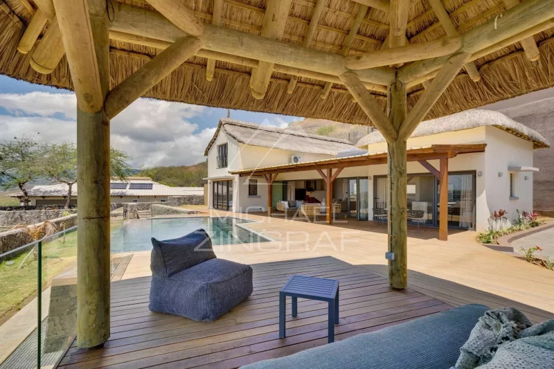 Villa with Sea and Mountain Views in Tamarin