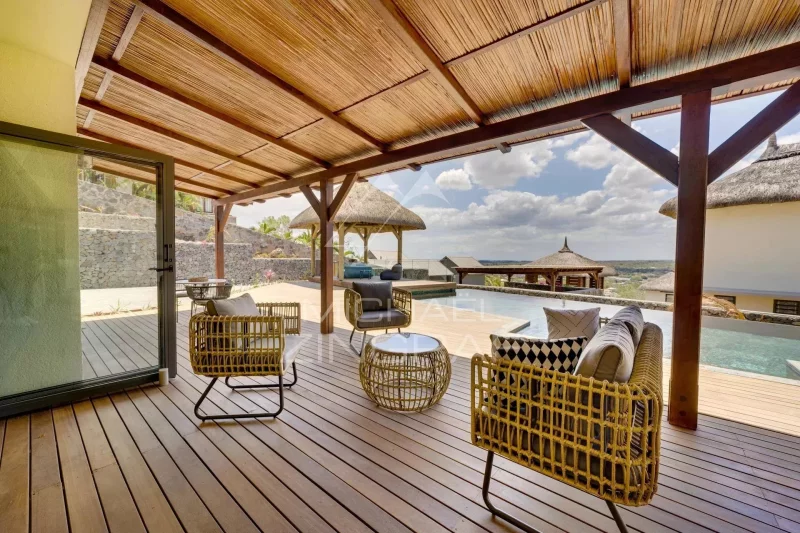 Villa with Sea and Mountain Views in Tamarin