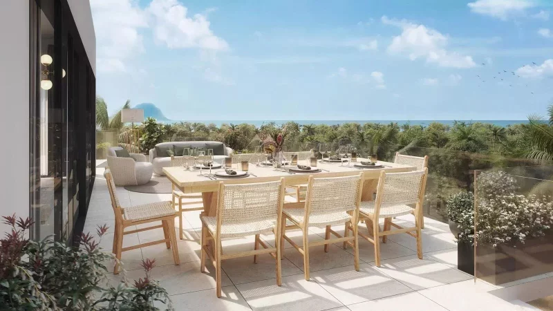 3 bedrooms apartment on groundfloor in Tamarin