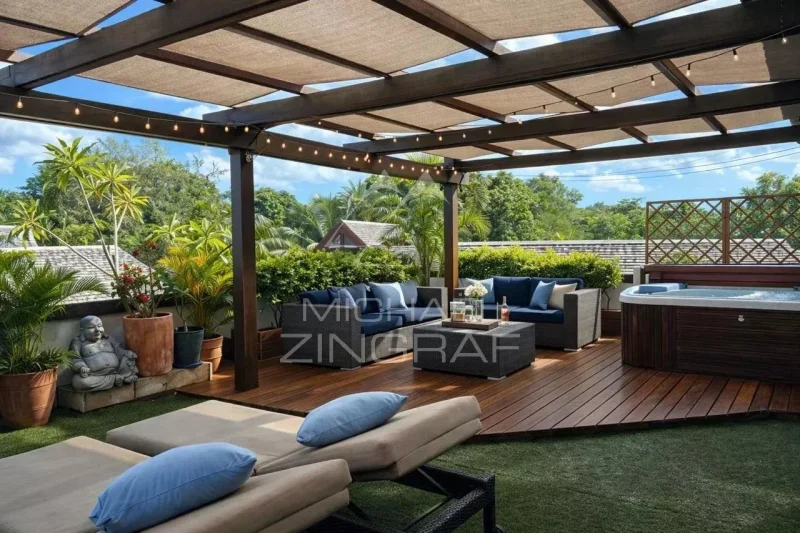 Exceptional 4 bedrooms Seaview Penthouse in Tamarin