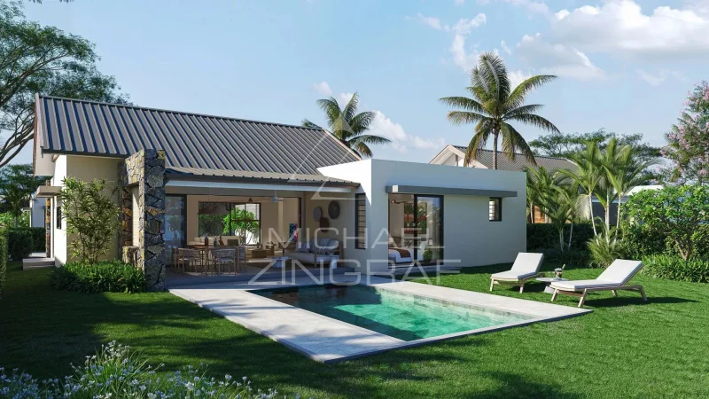 3-Bedroom Villa with Private Garden at Anahita Beau Champ