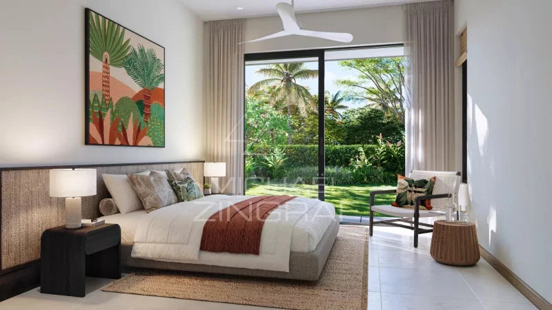 3-Bedroom Villa with Private Garden at Anahita Beau Champ