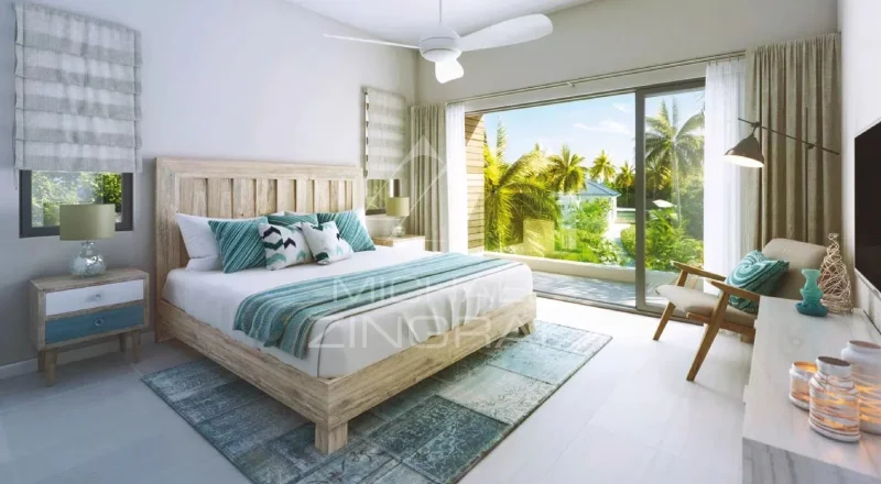 Élégant Appartement avec Vue sur les Jardins et la Piscine – Grand Baie