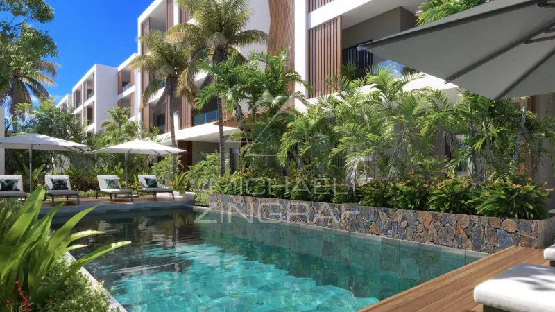 Modernes Apartment mit 2 Schlafzimmern und Wellnessbereich – Grand Baie