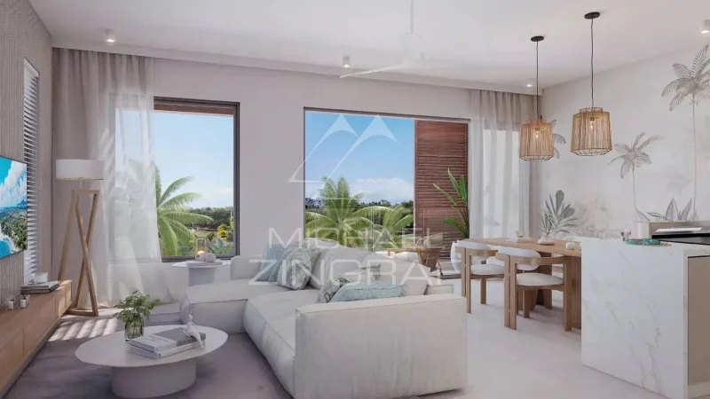 Appartement 2 chambres en rez-de-chaussée – Élégance tropicale à quelques pas de la plage