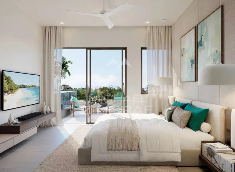 Appartement 2 chambres en rez-de-chaussée – Élégance tropicale à quelques pas de la plage